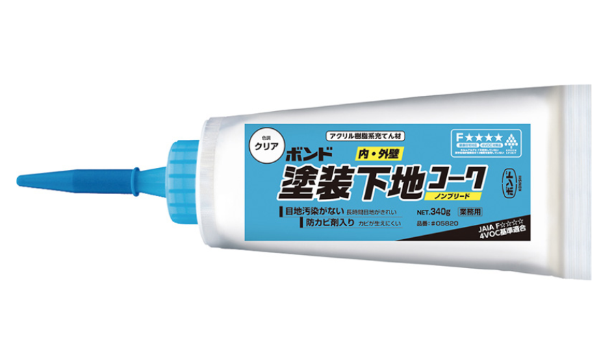 最高品質の 屋外 屋内のひび割れ補修に ボンド コニシ 050 340g 54本 ノンブリード クリア 塗装下地コーク コーキング シーリング