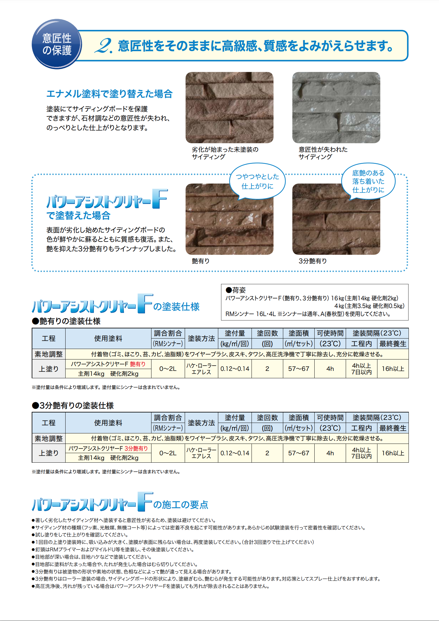 パワーアシストクリヤーF ＃サイディングボードの意匠性がなくなってしまう前に シリコン樹脂クリヤーでコーティング ＃水谷ペイント –  塗料通販・ペンキ販売のPaintStore.JP