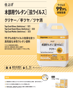 Aqurex アクレックス 木部用ウレタン＜抗ウィルス＞クリヤー – 塗料